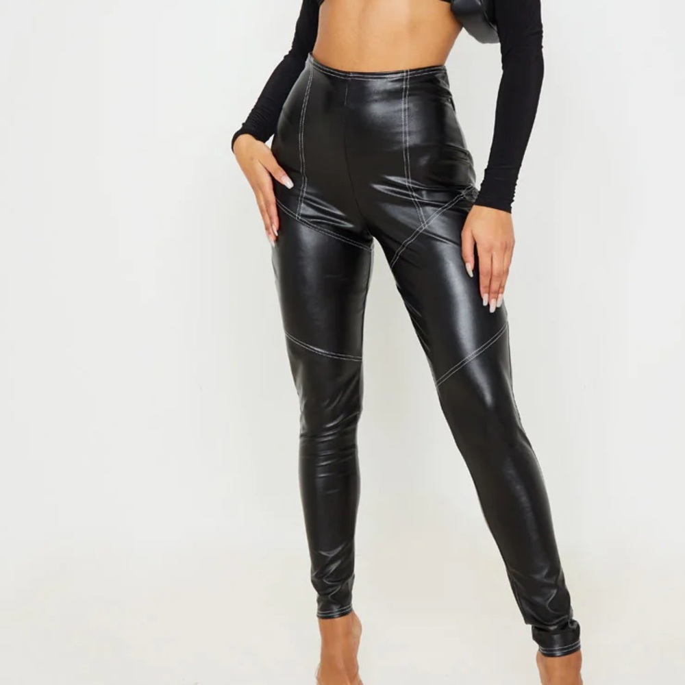 Pretty Little Thing Leather Leggings